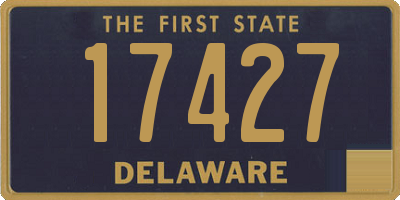 DE license plate 17427