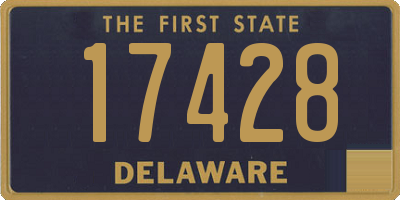 DE license plate 17428