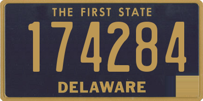 DE license plate 174284