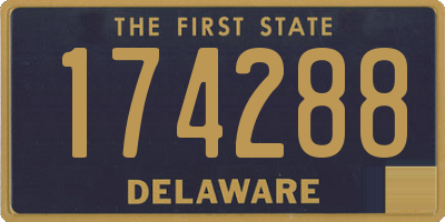 DE license plate 174288