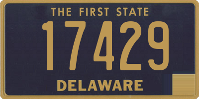 DE license plate 17429