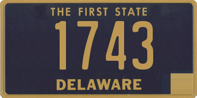 DE license plate 1743