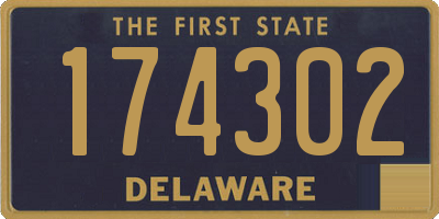 DE license plate 174302