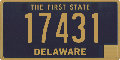 DE license plate 17431