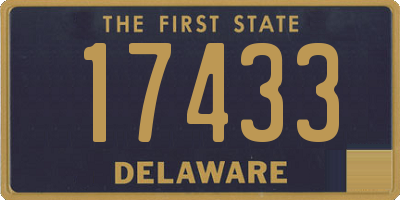 DE license plate 17433