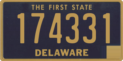 DE license plate 174331