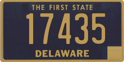 DE license plate 17435