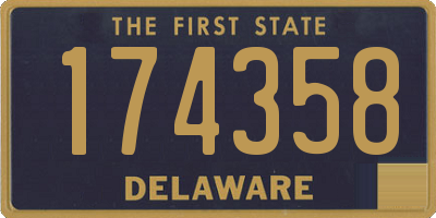 DE license plate 174358
