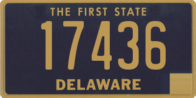 DE license plate 17436