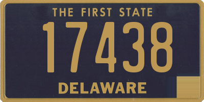 DE license plate 17438