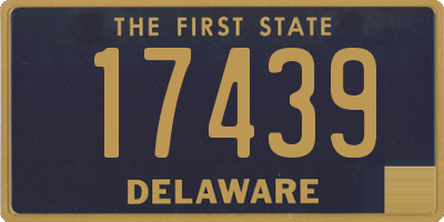 DE license plate 17439
