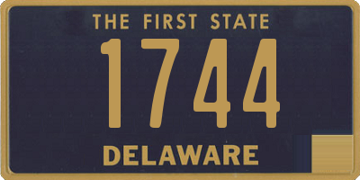 DE license plate 1744