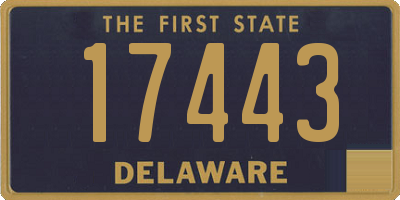 DE license plate 17443