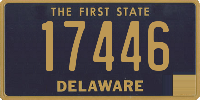 DE license plate 17446