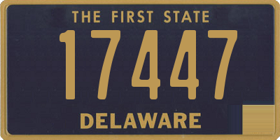 DE license plate 17447