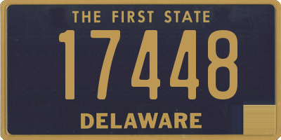 DE license plate 17448