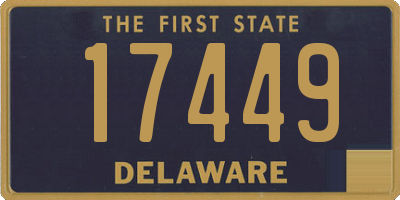 DE license plate 17449