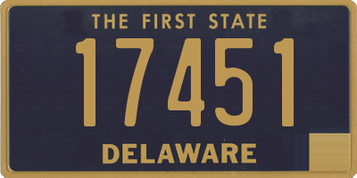 DE license plate 17451