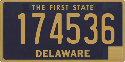 DE license plate 174536