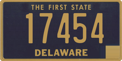 DE license plate 17454