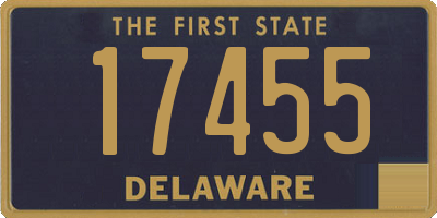 DE license plate 17455