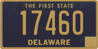 DE license plate 17460