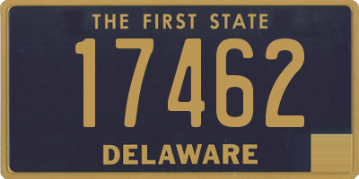 DE license plate 17462