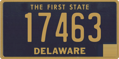 DE license plate 17463