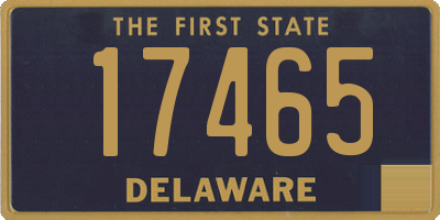 DE license plate 17465