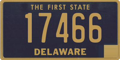 DE license plate 17466