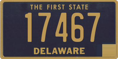 DE license plate 17467