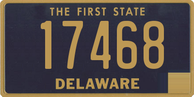DE license plate 17468