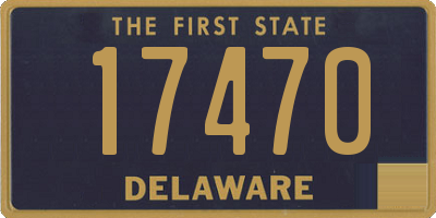 DE license plate 17470