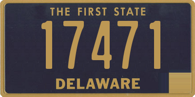 DE license plate 17471