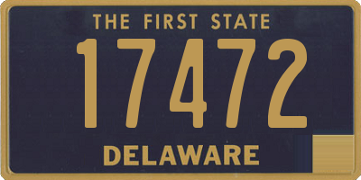 DE license plate 17472