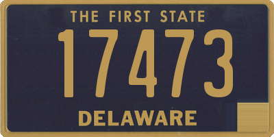 DE license plate 17473