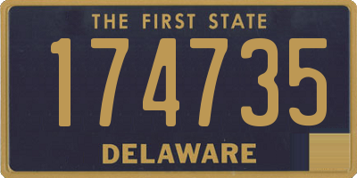 DE license plate 174735
