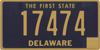 DE license plate 17474