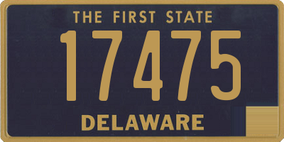 DE license plate 17475