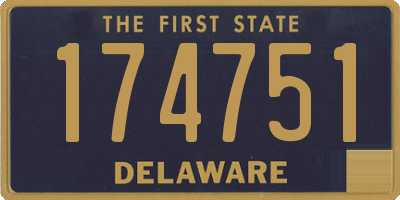 DE license plate 174751