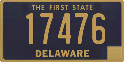 DE license plate 17476