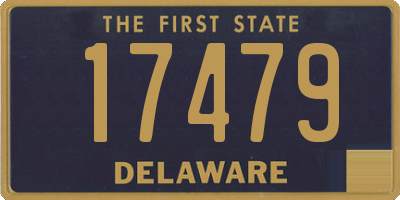 DE license plate 17479