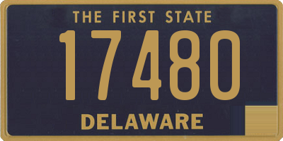 DE license plate 17480