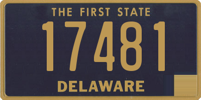DE license plate 17481
