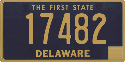 DE license plate 17482