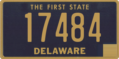 DE license plate 17484