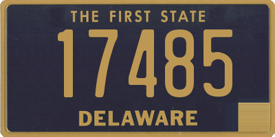 DE license plate 17485