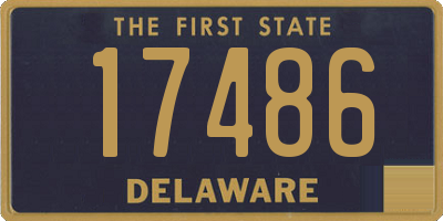 DE license plate 17486