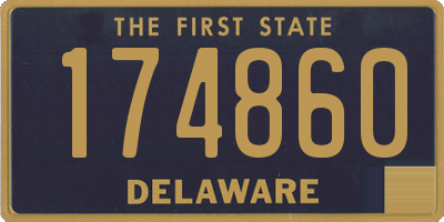 DE license plate 174860