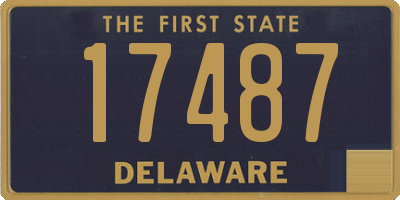 DE license plate 17487